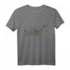 Wal Buckelwal Blauwal Meer Motiv Druck Handgemalt T-Shirt – Originelles Geschenk für Meerliebhaber, Geburtstags- und Weihnachtsgeschenk
