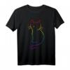 Katze Regenbogenfarben LGBTQ T-Shirt – Unterstütze Vielfalt und Liebe für Katzen- und LGBTQ-Fans